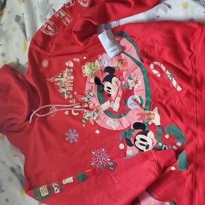 Mickey Mouse and Friends Holiday Pullover Hoodie for Adults Disneyland